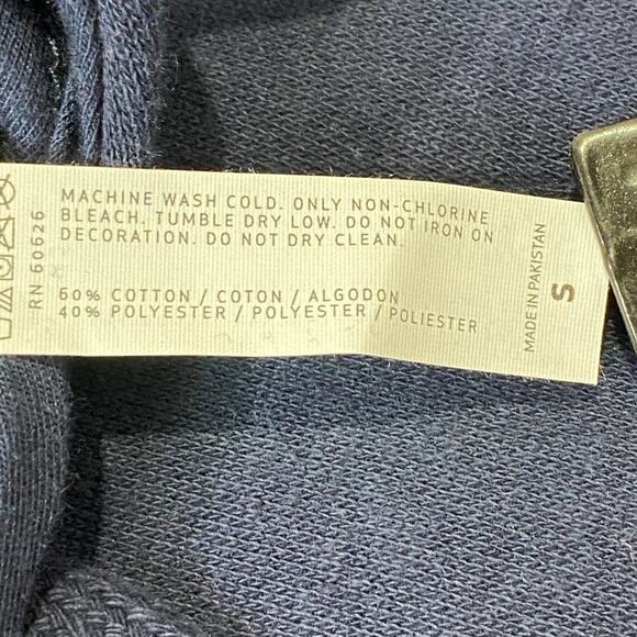 LAT Cozy Adult Fleece Hoodie Sweatshirt Bunny Hug Navy Blue Size Small - Picture 5 of 11